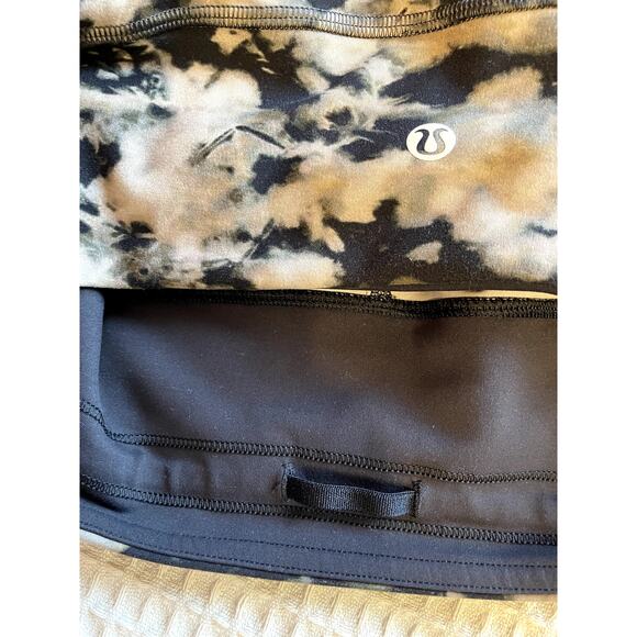 Lululemon Align Tie Dye Black Gray High Rise Ankle Legging Side Pocket Sz 6 Yoga - Picture 7 of 11